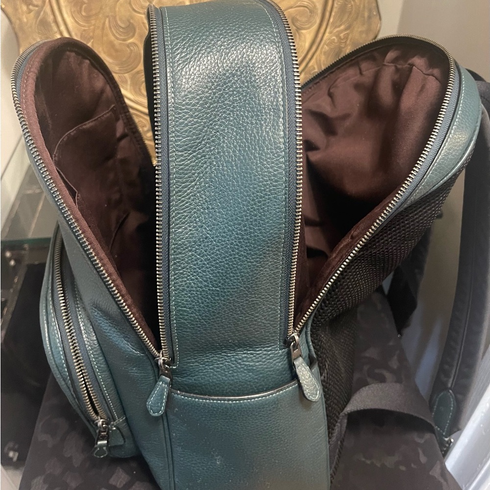 Coach Leather Backpack. Euc - image 7